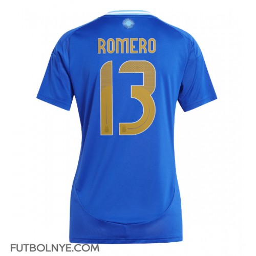 Camiseta Argentina Cristian Romero #13 Visitante Equipación para mujer Copa America 2024 manga corta